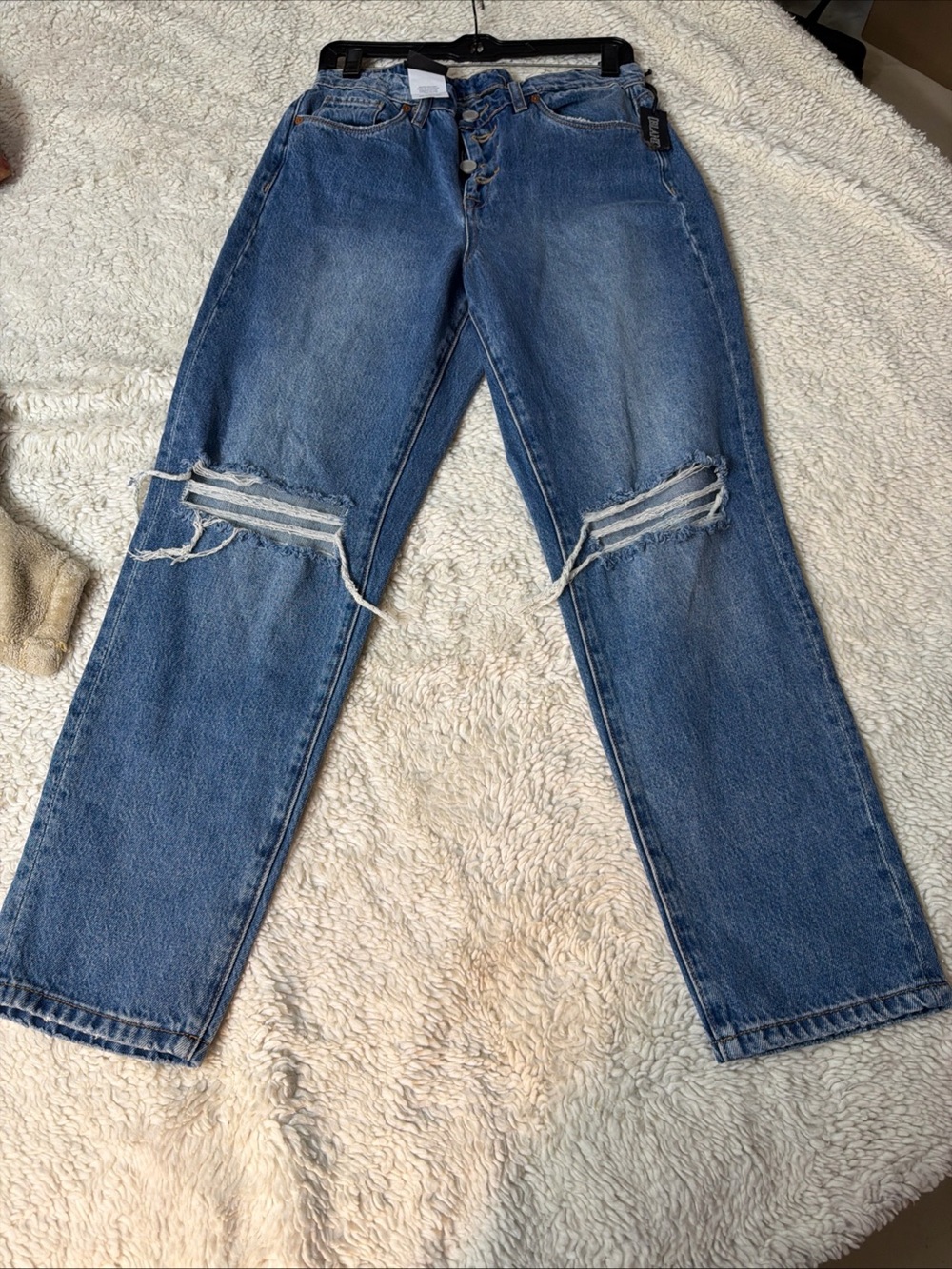 Blank NYC Light Blue Denim Distressed Jeans 28” NWT